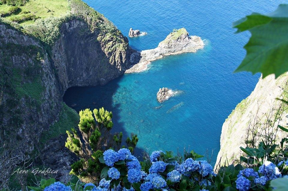 Вилла Sitio Da Assumada Lajes das Flores Экстерьер фото